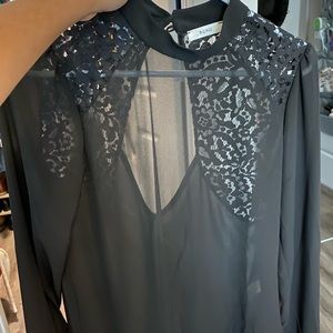 Black Sheer Blouse